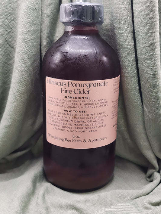 Hibiscus Pomegranate Fire Cider